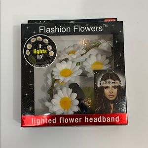 Mia lighted flower headband